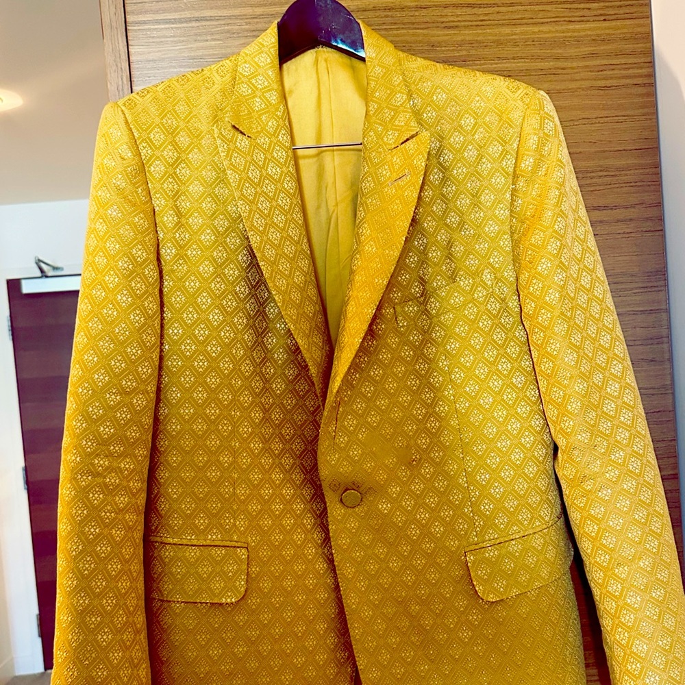 Vintage Gucci Tuxedo Blazer (Gold) 41R